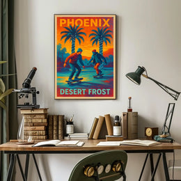 Phoenix Desert Frost Poster