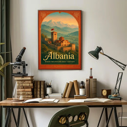 Albania Where Mountains Meet History Poster