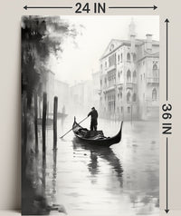 Gondola In The Mist Poster