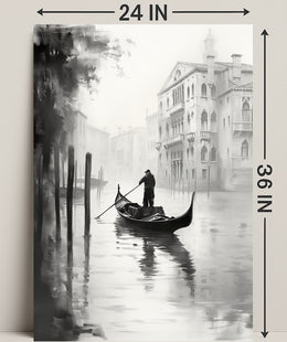 Gondola In The Mist Poster