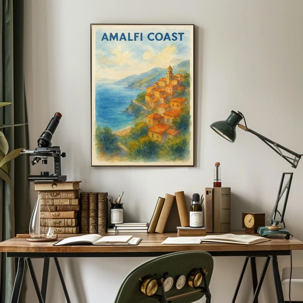 Amalfi Coast Poster Wall Art Museum Quality Print Giclee