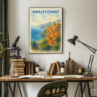 Amalfi Coast Poster Wall Art Museum Quality Print Giclee
