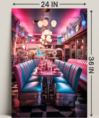 Retro Diner Vibes Retro Poster