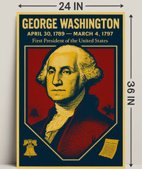 George Washington First President Poster PosterGoat