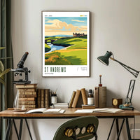 St Andrews Historical Landscape Travel Poster
