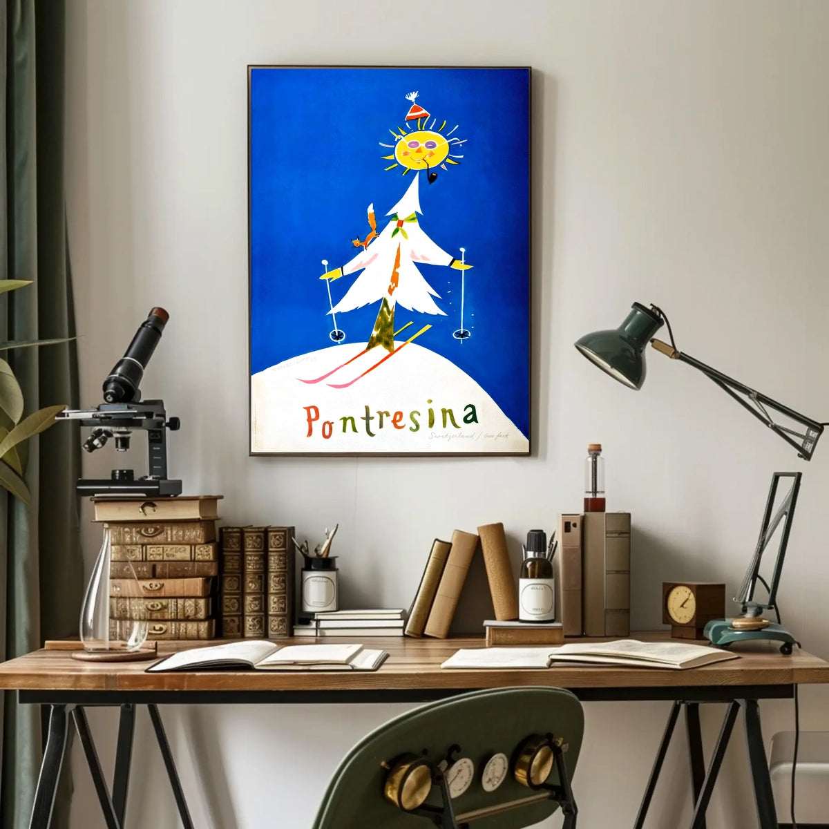 Pontresina Winter Wonderland Poster