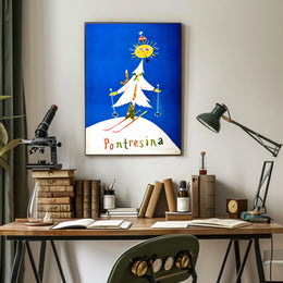 Pontresina Winter Wonderland Poster