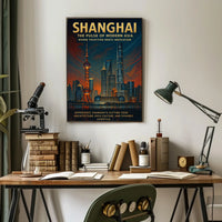 Shanghai The Pulse Of Modern Asia Poster