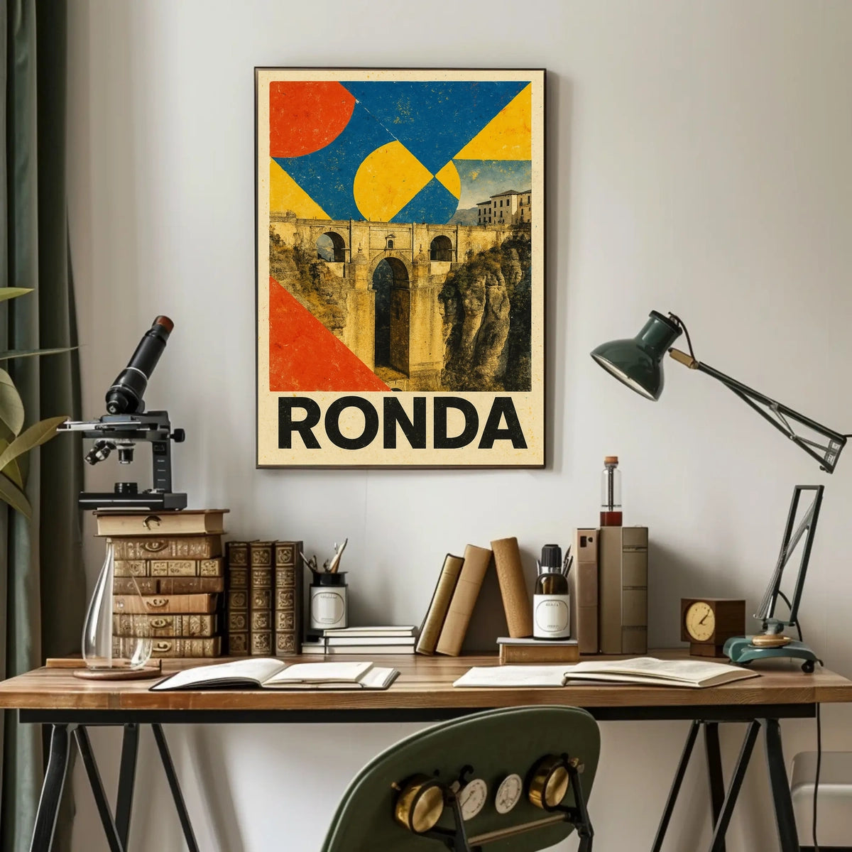 Ronda Bridge Art Poster