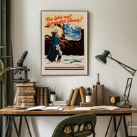 Free Labor vs. Axis Slavery Poster PosterGoat
