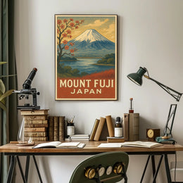 Mount Fuji Vintage Japanese Heritage Collectors Poster