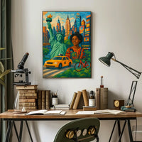 Vibrant New York City Poster For Urban Art Lovers Decor