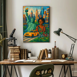 Vibrant New York City Poster For Urban Art Lovers Decor