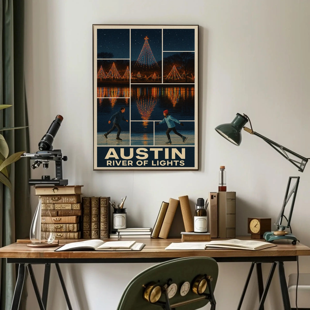Austin River Of Lights Poster