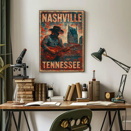 Nashville Vibes Wanderlust Photography Realism Poster