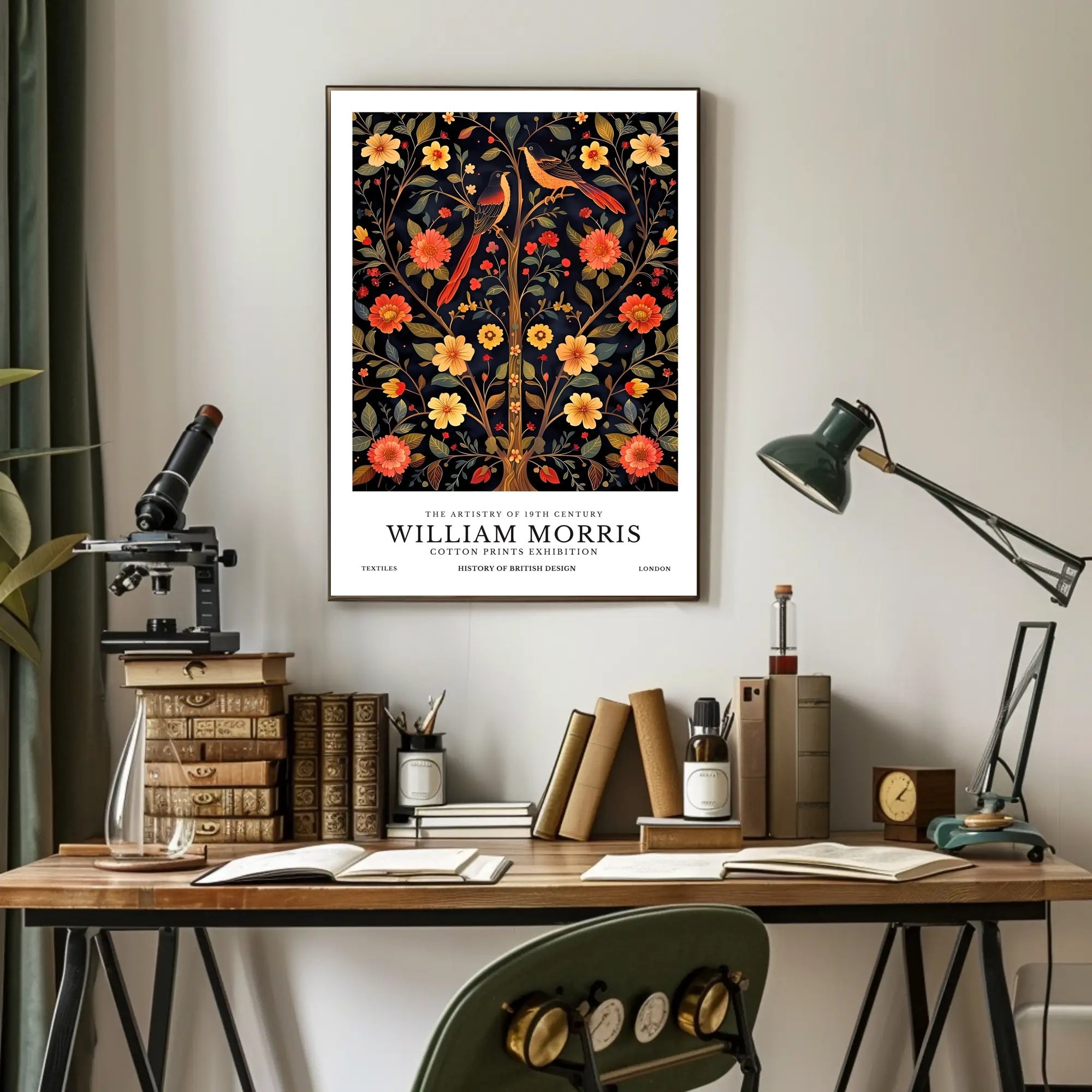 William Morris Cotton Prints Heritage Poster