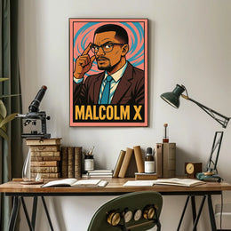 Malcolm X Iconic Leader Poster