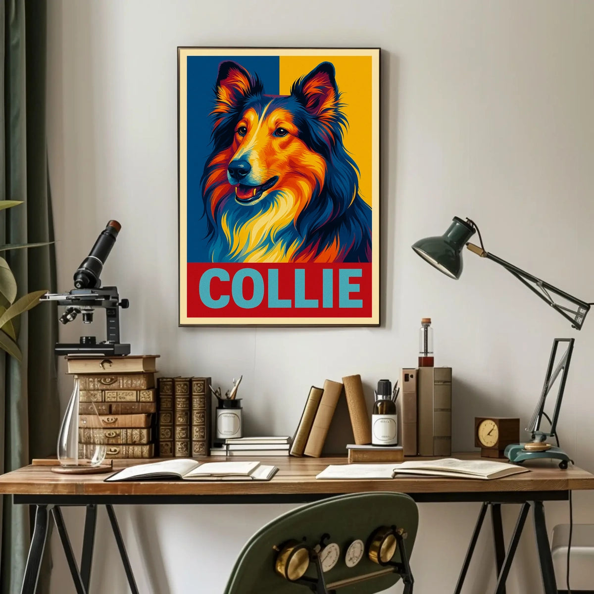 Collie Portrait Poster
