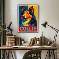 Collie Portrait Poster