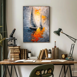 Sailing into the Sunset Poster