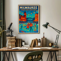 Milwaukee Frost And Firelight Poster