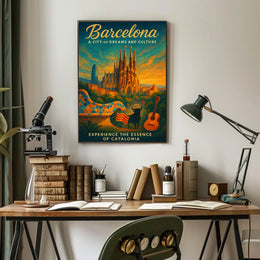 Barcelona A City of Dreams and Culture Poster