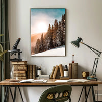 Serene Winter Landscape Print - National Park Poster