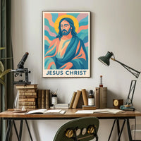 Jesus Christ Iconic Representation Poster