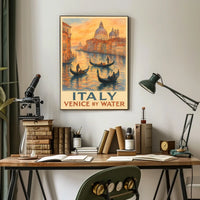 Italy Venice by Water Poster