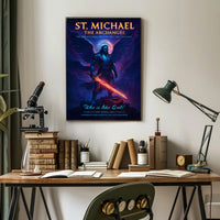 St. Michael's Divine Power Fantasy Mythology Poster PosterGoat