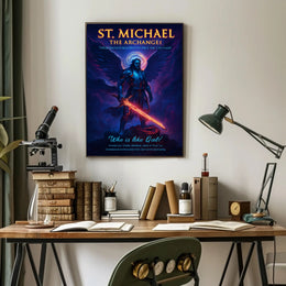 St. Michael's Divine Power Fantasy Mythology Poster PosterGoat