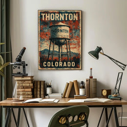 Thornton, Colorado Water Tower Poster