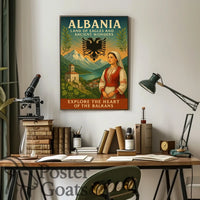 Albania: Land of Eagles Cultural Heritage Travel Poster