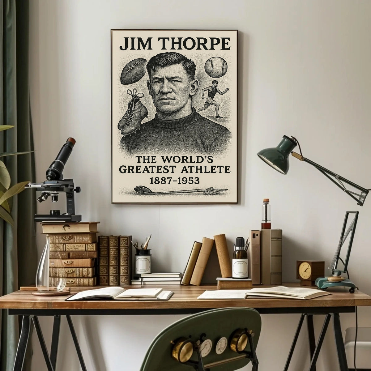 Celebrating Jim Thorpe The Worlds Greatest Athlete Jim Thorpe Poster