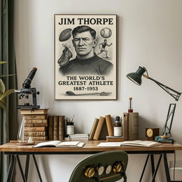 Celebrating Jim Thorpe The Worlds Greatest Athlete Jim Thorpe Poster