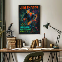 Jim Thorpe Legendary Multisport Athlete Jim Thorpe Poster