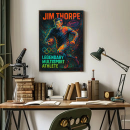 Jim Thorpe Legendary Multisport Athlete Jim Thorpe Poster