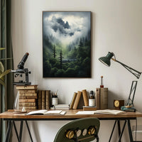 Mystical Train Adventure in Nature Travel Poster