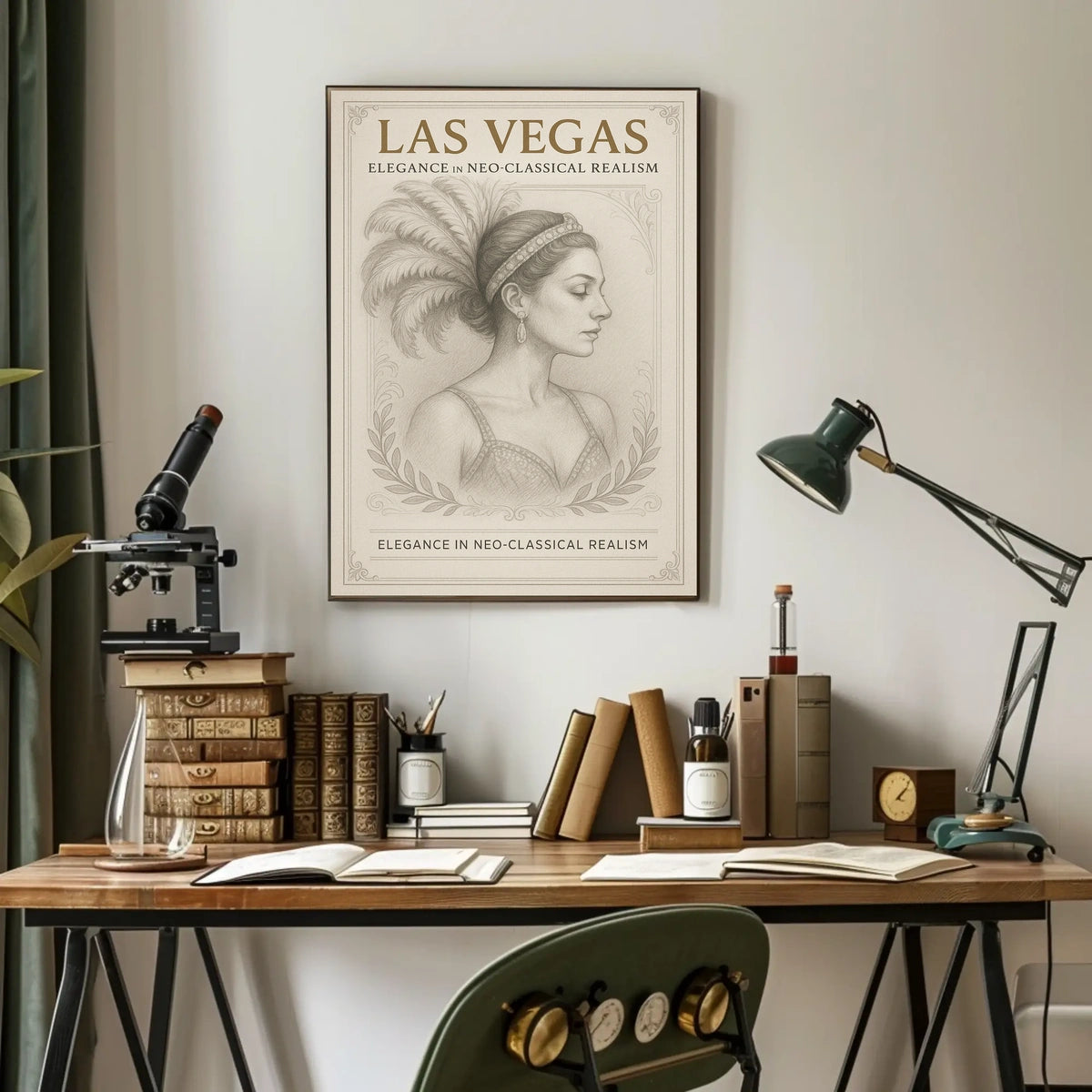 Elegance in Neo-Classical Realism Artistry Sophistication La Poster
