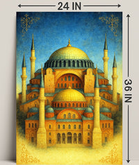 Majestic Architecture of Hagia Sophia Poster PosterGoat