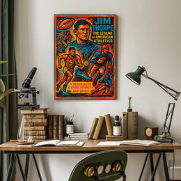 Title Jim Thorpe The Legend of American Athletics Description Celebrate Poster