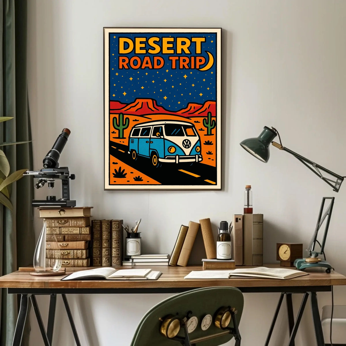 Desert Road Trip Adventure Poster