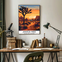 Joshua Tree National Park Vintage Travel Poster