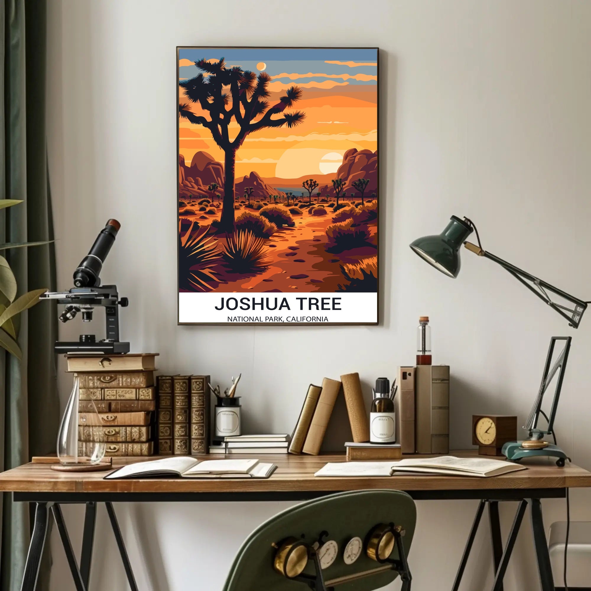 Joshua Tree National Park Vintage Travel Poster
