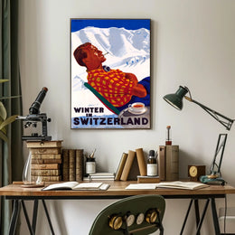 Winter in Switzerland Poster