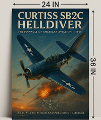 Curtiss SB2C Helldiver: WWII Poster Classic