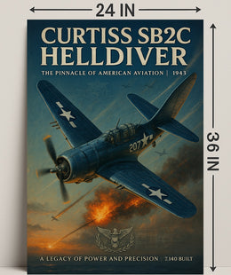 Curtiss SB2C Helldiver: WWII Poster Classic