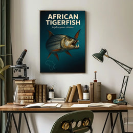 African Tigerfish Hydrocynus vittatus Poster