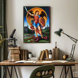 Archangel Michael Defeating the Devil Poster