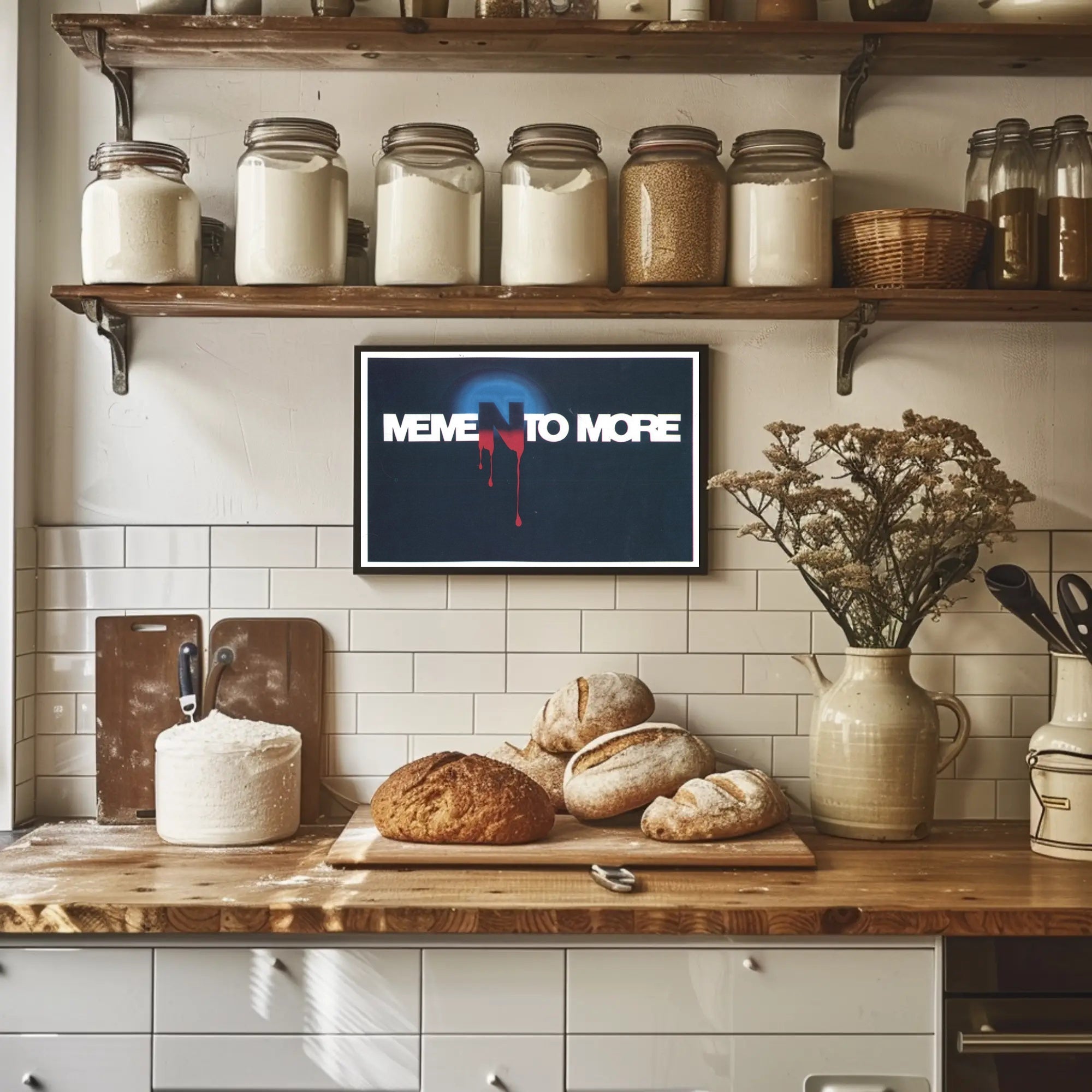 Evocative Typography with Dark Imagery Poster